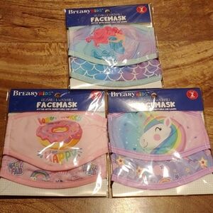 NIB 6 Girls Masks